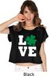 St Patricks Day Love Shamrock Ladies Boxy Tee