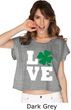 St Patricks Day Love Shamrock Ladies Boxy Tee