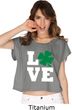 St Patricks Day Love Shamrock Ladies Boxy Tee