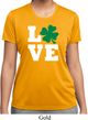 St Patricks Day Love Shamrock Ladies Dry Wicking T-shirt