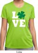 St Patricks Day Love Shamrock Ladies Dry Wicking T-shirt