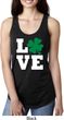 St Patricks Day Love Shamrock Ladies Ideal Tank Top