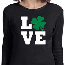 St Patricks Day Love Shamrock Ladies Long Sleeve St Patricks Day Love Shamrock Ladies Long Sleeve