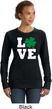 St Patricks Day Love Shamrock Ladies Sweatshirt