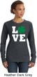 St Patricks Day Love Shamrock Ladies Sweatshirt