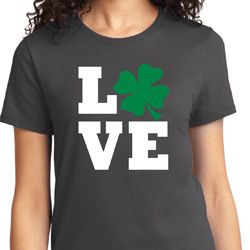St Patricks Day Love Shamrock Ladies T-shirt St Patricks Day Love Shamrock Ladies T-shirt