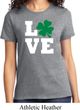 St Patricks Day Love Shamrock Ladies T-shirt