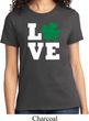 St Patricks Day Love Shamrock Ladies T-shirt