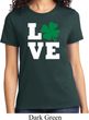 St Patricks Day Love Shamrock Ladies T-shirt