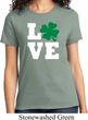 St Patricks Day Love Shamrock Ladies T-shirt