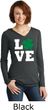 St Patricks Day Love Shamrock Ladies Tri Hoodie