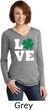 St Patricks Day Love Shamrock Ladies Tri Hoodie