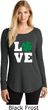 St Patricks Day Love Shamrock Ladies Tri Long Sleeve