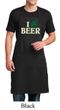 St Patricks Day Mens Apron I Love Beer Full Length Apron with Pockets