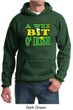 St Patricks Day Mens Hoodie A Wee Bit Irish Shamrock Hoody