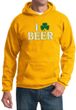 St Patricks Day Mens Hoodie I Love Beer Hoody