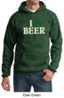 St Patricks Day Mens Hoodie I Love Beer Hoody