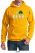 St Patricks Day Mens Hoodie I Love Beer Hoody