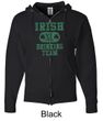 St Patricks Day Mens Hoodie Irish Drinking Team Full Zip Hoody