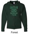 St Patricks Day Mens Hoodie Irish Drinking Team Full Zip Hoody