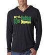 St Patricks Day Mens Shirt 10% Irish 90% Drunk Lightweight Hoodie Tee