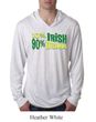 St Patricks Day Mens Shirt 10% Irish 90% Drunk Lightweight Hoodie Tee