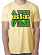 St Patricks Day Mens Shirt A Wee Bit Irish Shamrock Burnout Tee