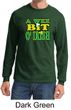 St Patricks Day Mens Shirt A Wee Bit Irish Shamrock Long Sleeve Tee