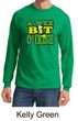 St Patricks Day Mens Shirt A Wee Bit Irish Shamrock Long Sleeve Tee