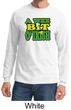 St Patricks Day Mens Shirt A Wee Bit Irish Shamrock Long Sleeve Tee