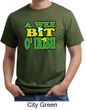 St Patricks Day Mens Shirt A Wee Bit Irish Shamrock Organic Tee