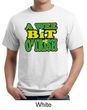 St Patricks Day Mens Shirt A Wee Bit Irish Shamrock Organic Tee