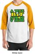 St Patricks Day Mens Shirt A Wee Bit Irish Shamrock Raglan Tee T-Shirt