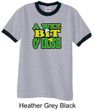 St Patricks Day Mens Shirt A Wee Bit Irish Shamrock Ringer Tee T-Shirt