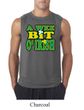 St Patricks Day Mens Shirt A Wee Bit Irish Shamrock Sleeveless Tee