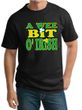 St Patricks Day Mens Shirt A Wee Bit Irish Shamrock Tall Tee T-Shirt