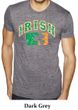 St Patricks Day Mens Shirt Distressed Irish Shamrock Burnout Tee