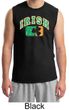 St Patricks Day Mens Shirt Distressed Irish Shamrock Muscle Tee