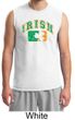 St Patricks Day Mens Shirt Distressed Irish Shamrock Muscle Tee