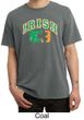 St Patricks Day Mens Shirt Distressed Irish Shamrock Pigment Dyed Tee