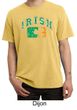 St Patricks Day Mens Shirt Distressed Irish Shamrock Pigment Dyed Tee