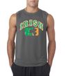 St Patricks Day Mens Shirt Distressed Irish Shamrock Sleeveless Tee
