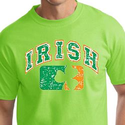 St Patricks Day Mens Shirt Distressed Irish Shamrock Tall Tee T-Shirt St Patricks Day Mens Shirt Distressed Irish Shamrock Tall Tee T-Shirt