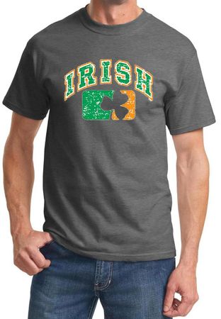 St Patricks Day Mens Shirt Distressed Irish Shamrock Tee T-Shirt