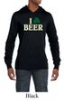 St Patricks Day Mens Shirt I Love Beer Lightweight Hoodie Tee T-Shirt
