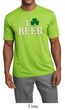 St Patricks Day Mens Shirt I Love Beer Moisture Wicking Tee T-Shirt