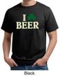 St Patricks Day Mens Shirt I Love Beer Organic Tee T-Shirt