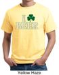 St Patricks Day Mens Shirt I Love Beer Organic Tee T-Shirt