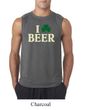 St Patricks Day Mens Shirt I Love Beer Sleeveless Tee T-Shirt