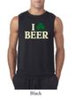 St Patricks Day Mens Shirt I Love Beer Sleeveless Tee T-Shirt